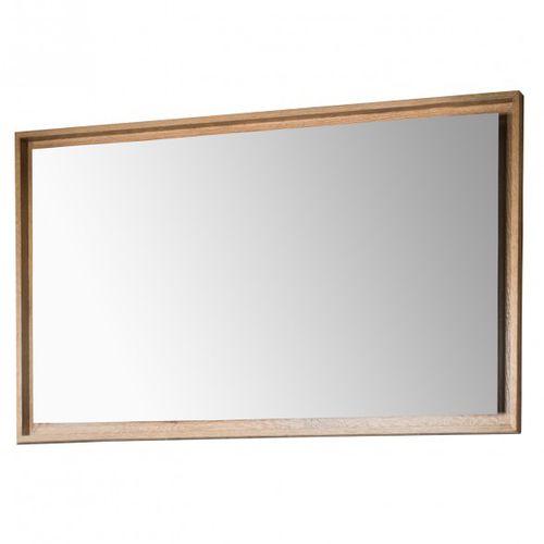 Настенное зеркало для ванной комнаты - BDR-HAR-060-OAK - BAGNODESIGN - современное / прямоугольное / из дуба