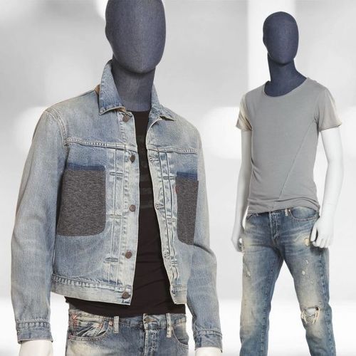 Выставочный манекен мужчина - 49 TAILOR MADE - WINDOW FRANCE - абстрактный / из ткани / из цельной древесины