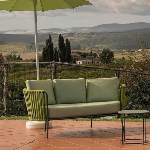 Современный диван - VAL D’ORCIA LIFE - RED SRL - для наружного применения / из ткани / со съемной подушкой