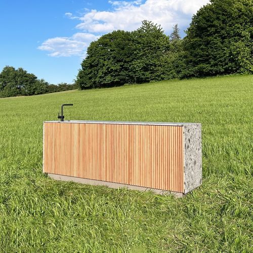 Кухня для наружного применения - C3 - CUBIC OUTDOOR LIVING - современная / из дерева / из керамики