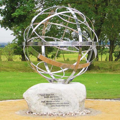 Скульптура из нержавеющей стали - PERSONALIZED MEMORIAL SUNDIALS - DAVID HARBER - садовая / для общественных мест