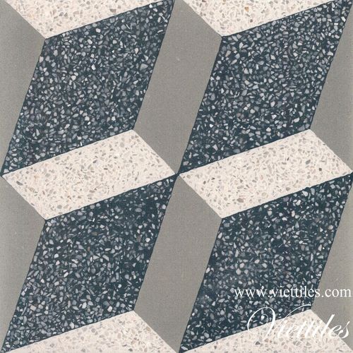 Жесткая плита имитация терраццо - VT20-008 - Viet Tiles Corporation - матовая / для интерьера / напольная
