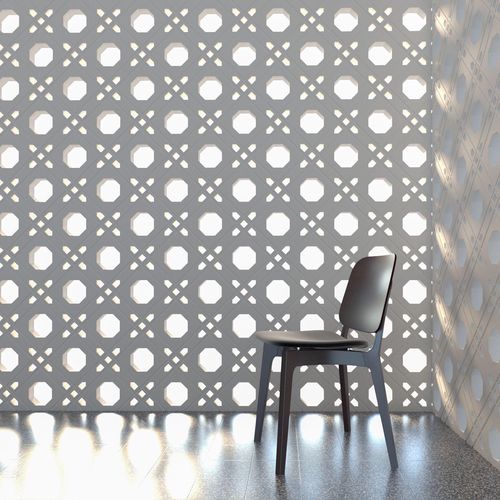 Полый бетонный блок - OCTAGON-RUBIK - Viet Tiles Corporation - декоративный / для перегородок / для фасада