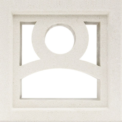 Перфорированный бетонный блок - VCB-002 ROLLER - Viet Tiles Corporation - декоративный / для перегородок / для фасада