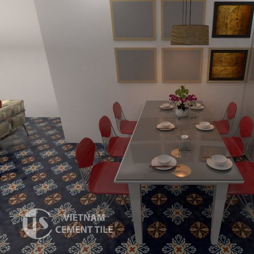 Жесткая плита для интерьера - CTS 191.1 - Vietnam cement tile corp - напольная / настенная / 20x20 см