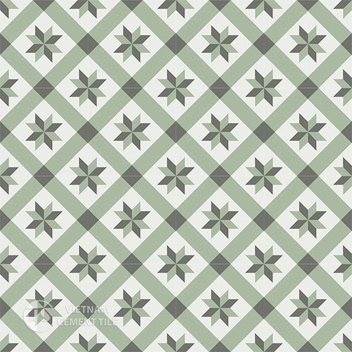 Жесткая плита для интерьера - CTS 11.8 - Vietnam cement tile corp - напольная / настенная / 20x20 см