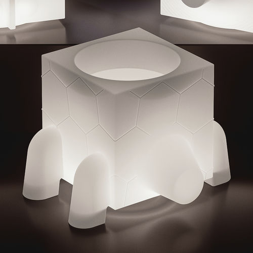 Садовый горшок с подсветкой - FERA RUGA LUMINOUS TRAY - Lyxo Design - из полиэтилена / островной / геометрический