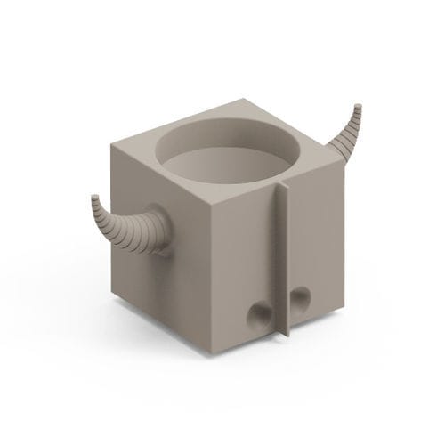Садовый горшок из полиэтилена - FERA OROT TRAY - Lyxo Design - отдельностоящий / геометрический / устойчивый к УФ-лучам