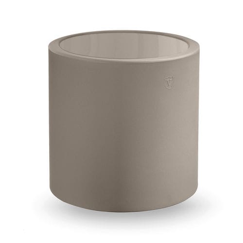 Дизайнерский вспомогательный столик - BLOK - Lyxo Design - из полиэтилена / с основанием из полиэтилена / круглый