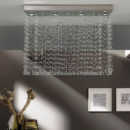 Подвесная лампа - LLUVIA - K-LIGHTING - из нержавеющей стали / из кристалла / современная