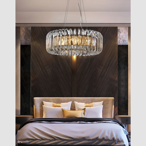 Подвесная лампа - NERO - K-LIGHTING - из нержавеющей стали / из кристалла / современная
