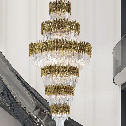 Современная люстра - LUNE XXL - K-LIGHTING - из кристалла / из нержавеющей стали / скульптурная