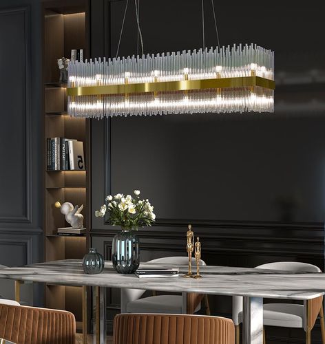 Подвесная лампа - ORIENT GOLD - K-LIGHTING - из нержавеющей стали / из стекла / современная