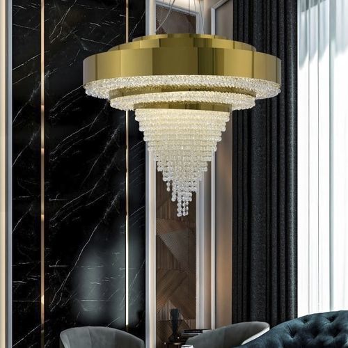 Современный потолочный светильник - BACO - K-LIGHTING - из кристалла / из нержавеющей стали / другие источники