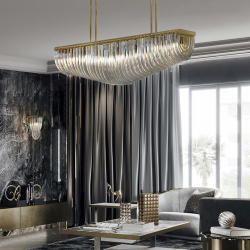 Современный потолочный светильник - ANATOLE - K-LIGHTING - из кристалла / из нержавеющей стали / другие источники