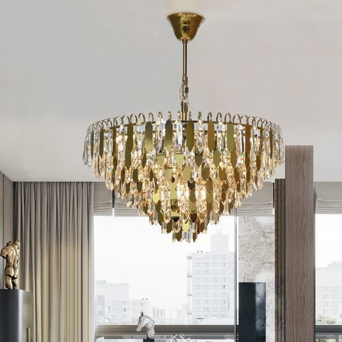 Современная люстра - LINE MAHINA - K-LIGHTING - из кристалла / из нержавеющей стали / для профессионального использования