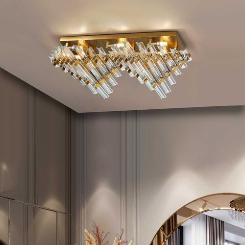 Современный потолочный светильник - LINE LIMA - K-LIGHTING - из стекла / из латуни / галогенный