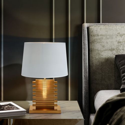 Прикроватная лампа - LINE MERLIN - K-LIGHTING - из латуни / из ткани / современная