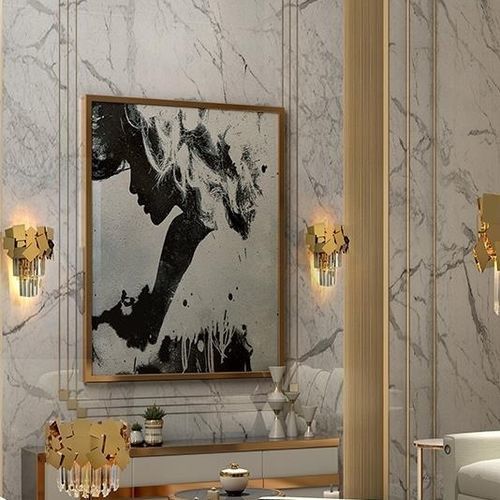 Современный настенный светильник - LINE HEMERA - K-LIGHTING - для интерьера / из нержавеющей стали / из кристалла