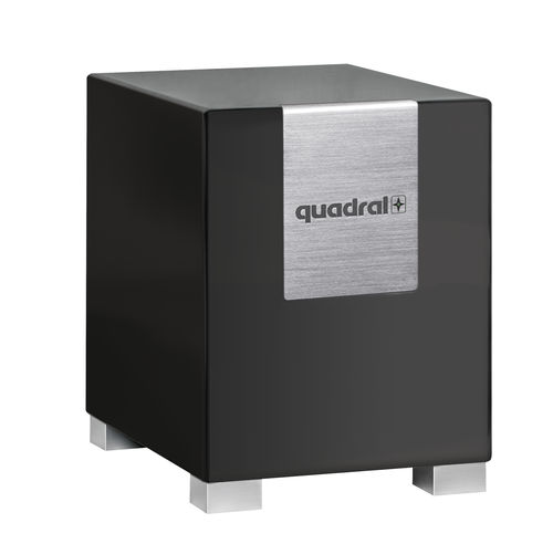 Сабвуфер для домашнего использования - QUBE 8 ACTIVE - Quadral - для интерьера / квадратный / черный