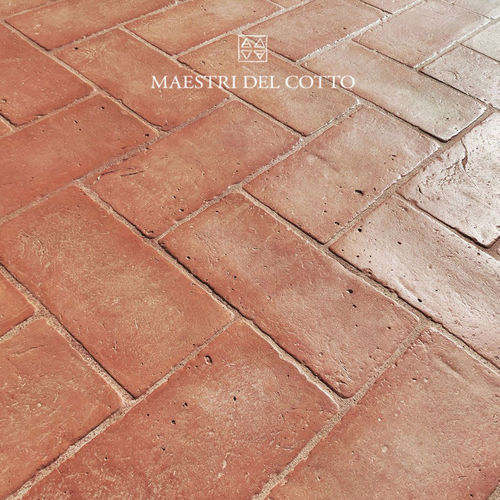 Плитка из терракоты - COTTO ROSATO TOSCANO VISSUTO - MAESTRI DEL COTTO - естественная отделка / для интерьера / напольная
