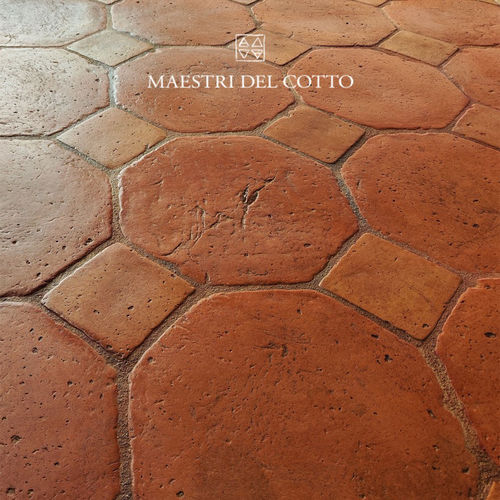 Плитка из терракоты - COTTO ROSATO TOSCANO VISSUTO - MAESTRI DEL COTTO - естественная отделка / для интерьера / для гостиной