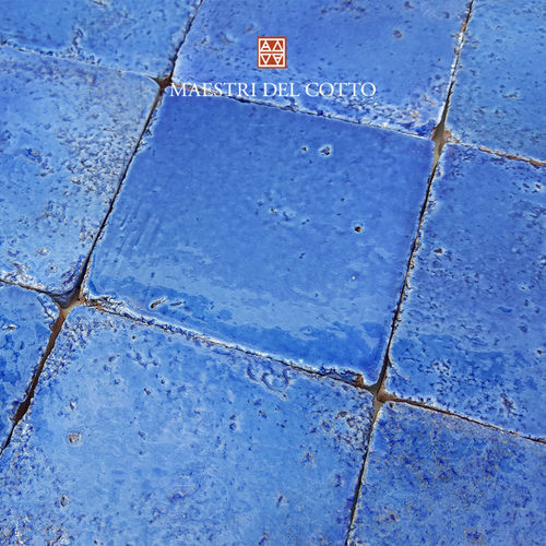 Плитка из терракоты - COTTO SMALTATO AZZURRO - MAESTRI DEL COTTO - эмалевая / для интерьера / для ванной комнаты