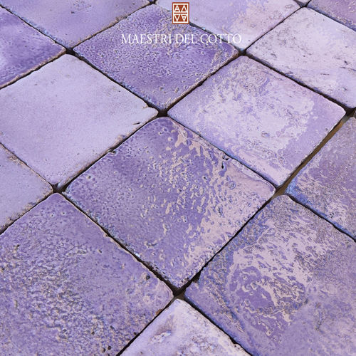 Плитка из терракоты - COTTO SMALTATO LAVANDA - MAESTRI DEL COTTO - эмалевая / для интерьера / для ванной комнаты