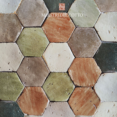 Плитка из терракоты - COTTO SMALTATO VAL D'ORCIA - MAESTRI DEL COTTO - под старину / для интерьера / для ванной комнаты