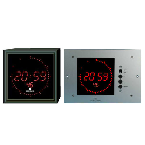 Современный часы - LEDI 1/60/S  - Gorgy Timing - настенный / цифровой / из алюминия
