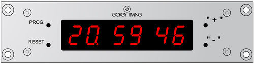 Современный часы - LEDI 1/S - Gorgy Timing - встраиваемый в стену / цифровой / из алюминия
