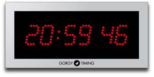 Современный часы - LEDI® 5.S - Gorgy Timing - настенный / цифровой / из алюминия