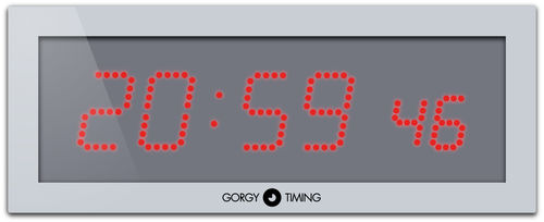 Современный часы - LEDI® 7.S - Gorgy Timing - настенный / цифровой / из алюминия