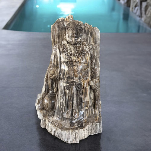 Скульптура из окаменевшего дерева - BUDDHA - ARRELART - для наружного применения / ручной работы / садовая