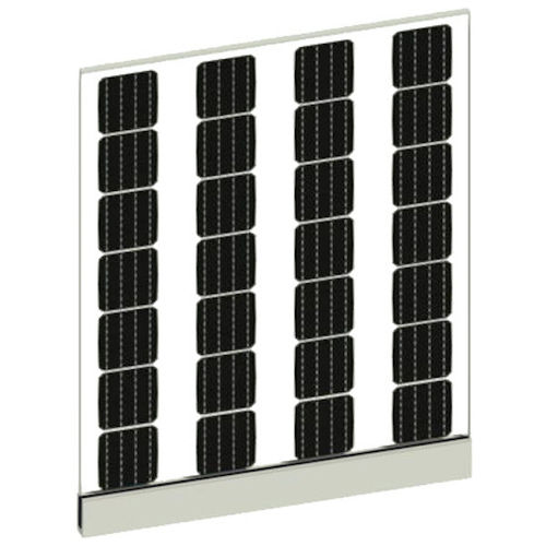 Фотоэлектрическая панель для балкона - SI-ESF-M-BIPV-BIPV-BL-M156-28 - Solar Innova Green Technology - монокристаллическая / с двойным стеклом / без PID
