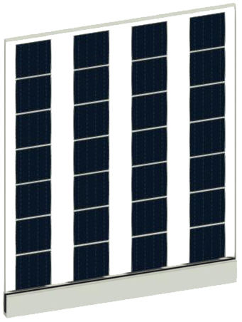Фотоэлектрическая панель для балкона - SI-ESF-M-BIPV-BL-P156-28 - Solar Innova Green Technology - монокристаллическая / с двойным стеклом / технология BIPV