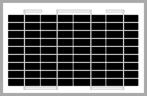 Монокристаллическая фотоэлектрическая панель - SI-ESF-M-NE-M-5W - Solar Innova Green Technology - из антибликового стекла / самоочищающаяся