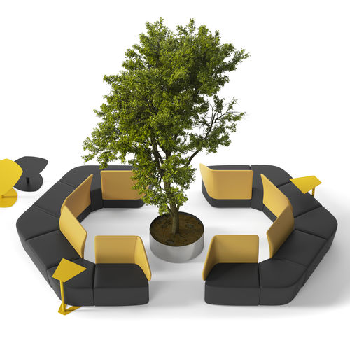 Модульный диван - IKEBANA Edi & Paolo Ciani Design - ARTE & D SRL - угловой / современный / из ткани