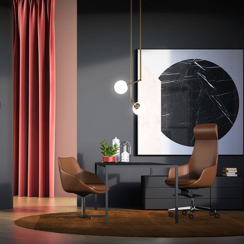 Современное директорское кресло - METROPOLITAN Edi & Paolo Ciani Design - ARTE & D SRL - из искусственной кожи / из кожи / из ткани