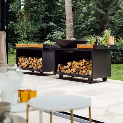 Автономный элемент кухни - OIB-100-PRO - OFYR France - на роликах