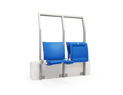 Выдвижная ступень - RailSeat ARC Lite - FERCO SEATING SYSTEMS M SDN BHD - для улицы / для спортивного учреждения / из пластика