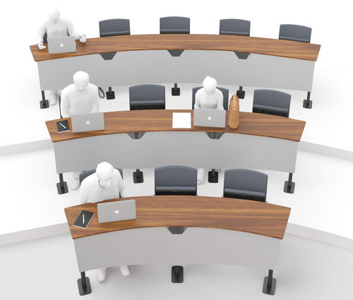 Современный cтул - HORSESHOE - FERCO SEATING SYSTEMS M SDN BHD - для интерьера / из ткани / с основанием из металла