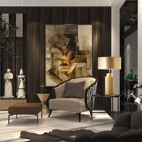 Настольная лампа - SOBREMESA CERAMIC L - Novolux Lighting - из стали / из хлопка / из керамики