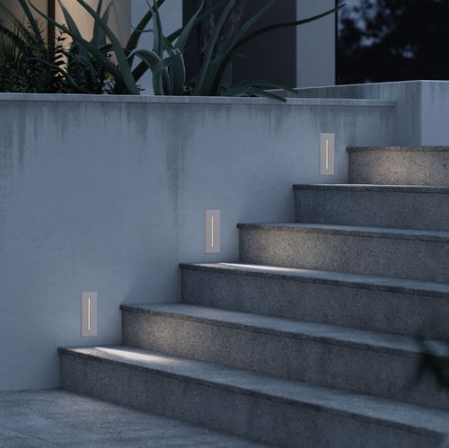Современный настенный светильник - LINE - Novolux Lighting - для наружного применения / из алюминия / прямоугольный