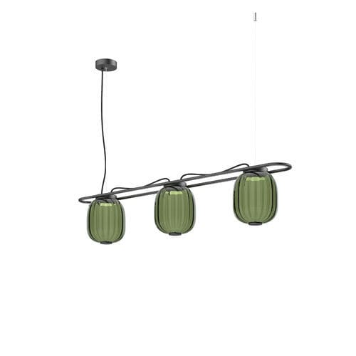 Подвесная лампа - KRISTA - Novolux Lighting - из стали / из стекла / дерево