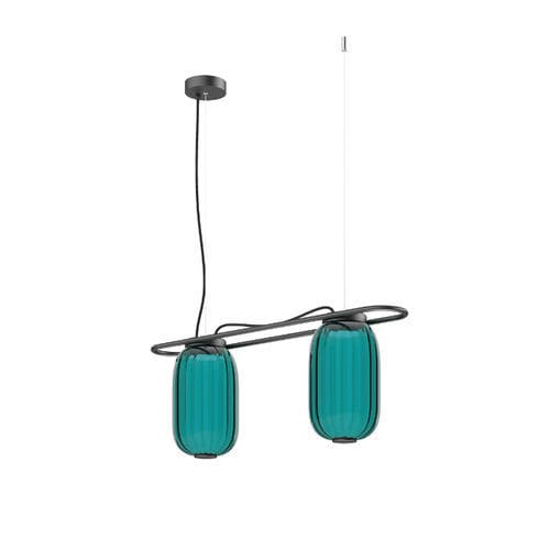 Подвесная лампа - KRISTA - Novolux Lighting - из стали / из стекла / дерево