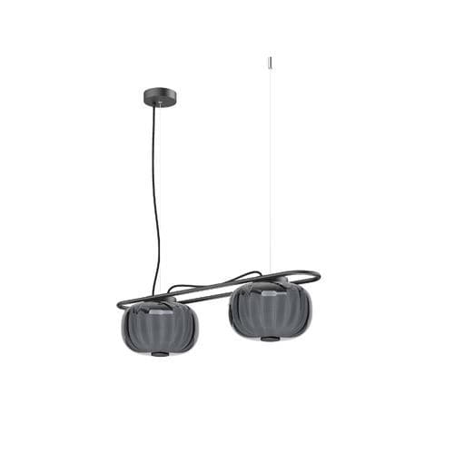 Подвесная лампа - KRISTA  - Novolux Lighting - из стали / из стекла / дерево