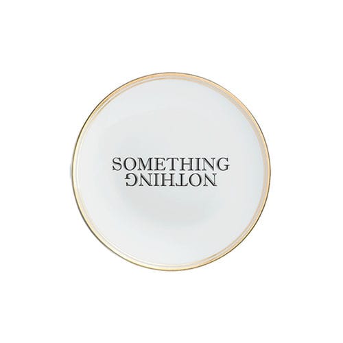 Круглый тарелка - SOMETHING NOTHING - BITOSSI HOME - из керамики / бытового применения / с рисунком