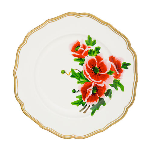 Круглый тарелка - FIORE FRANCESE - BITOSSI HOME - из керамики / для профессионального использования / в цветочек