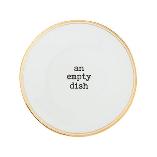 Круглый тарелка - AN EMPTY DISH - BITOSSI HOME - из керамики / для профессионального использования / с рисунком